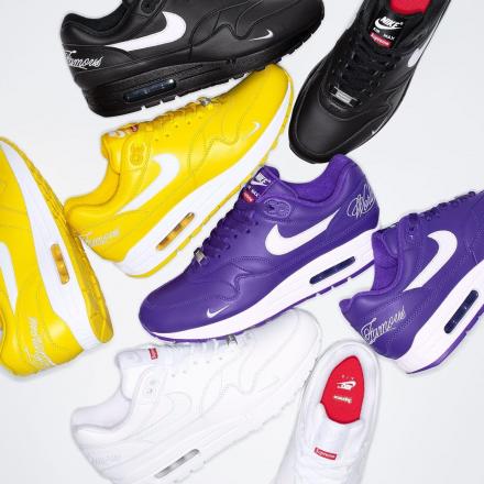  シュプリーム × ナイキ エアマックス 1 4色