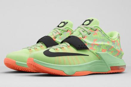 ナイキ KD 7 リキッド ライム/ヴェイパー グリーン-サンセット
