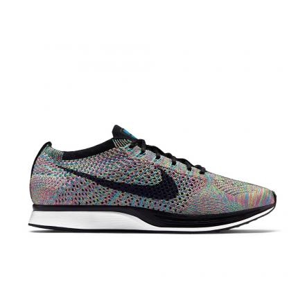 NIKE FLYKNIT RACER GREEN STRIKE/BLUE LAGOON/PINK POW/BLACK