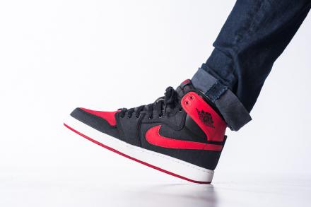 NIKE AIR JORDAN 1 RETRO KO HIGH OG BLACK/VARSITY RED-WHITE