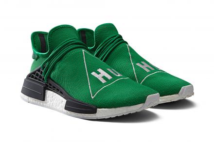 ファレル・ウィリアムズ × アディダス オリジナルス ヒューマン レース NMD グリーン/グリーン/ランニングホワイト