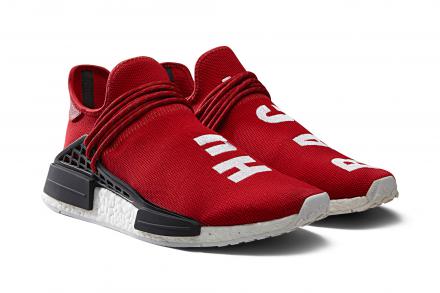 ファレル・ウィリアムズ × アディダス オリジナルス ヒューマン レース NMD スカーレット/スカーレット/ランニングホワイト