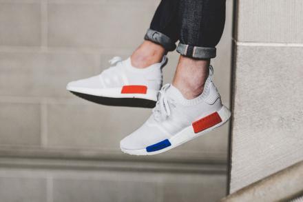 アディダス オリジナルス NMD_R1 プライムニット ヴィンテージ ホワイト